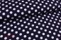 Preview: Baumwolljersey Punkte blau