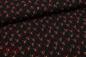 Preview: Blusenstoff, schwarz-rot
