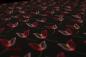 Preview: Blusenstoff, schwarz-rot