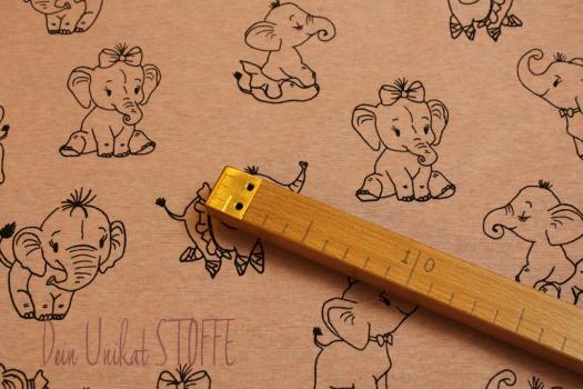 Happy Fleece Elefant rosa