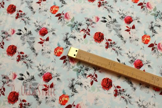 Baumwolljersey Fräulein von Julie, Rosen