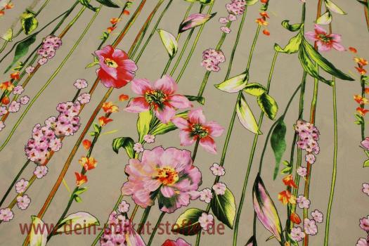 Blusenstoff, Crêpe Georgette, Blumen