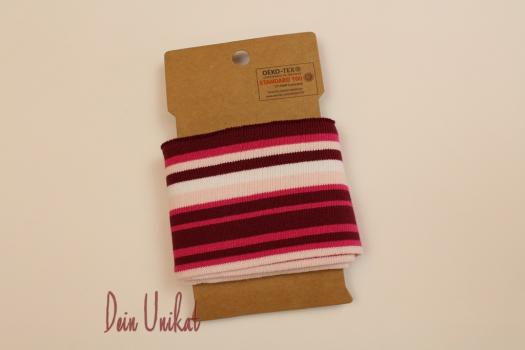 Cuff Bündchen Pink Dunkelrot Rosa