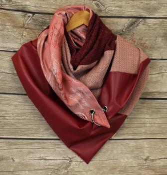 Karabiner Tuch Mustermix Rot