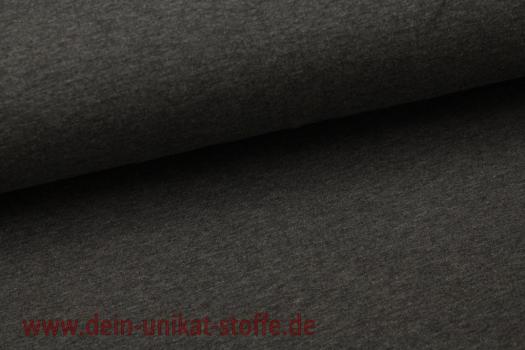 Sommersweat French Terry mittelgrau meliert