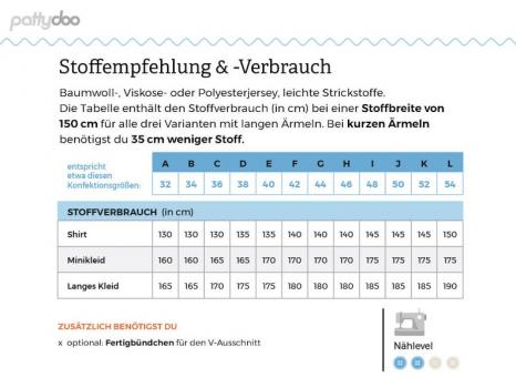 Preview: Schnittmuster Kleid Grace Pattydoo