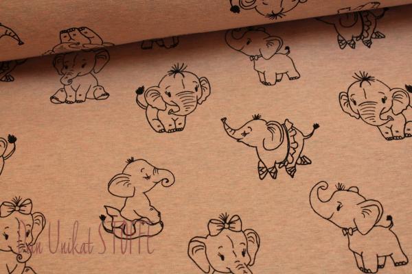 Happy Fleece Elefant rosa
