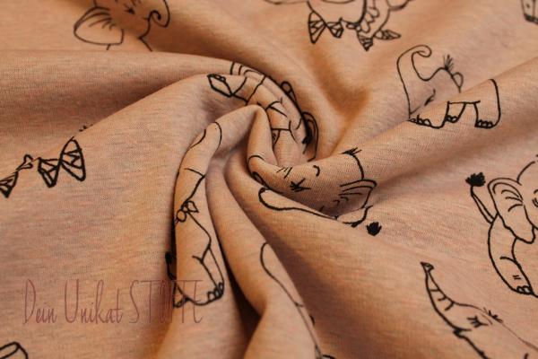 Happy Fleece Elefant rosa