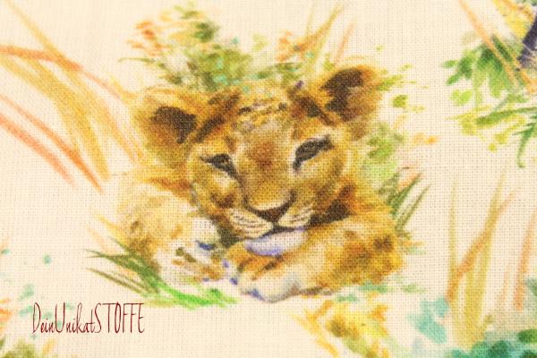 Webstoff Baumwolle kleine Wildtiere