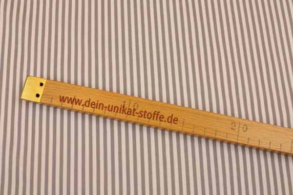 Baumwolle Webstoff Streifen grau