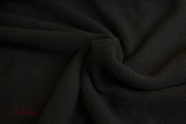 Baumwoll Fleece schwarz