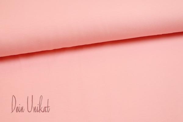 Baumwolljersey Uni Baby rosa