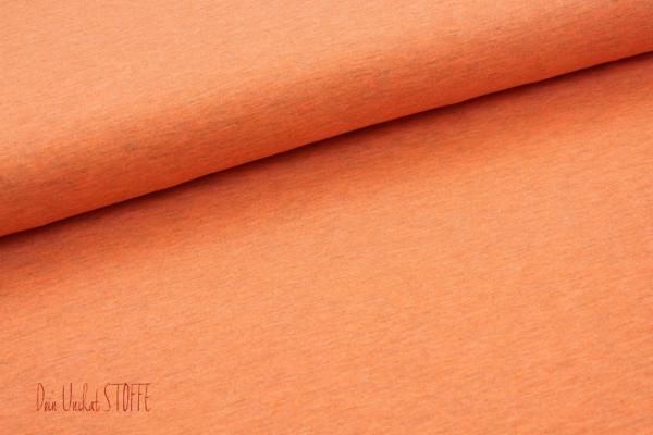 Baumwolljersey, meliert orange