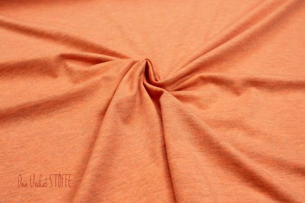 Baumwolljersey, meliert orange