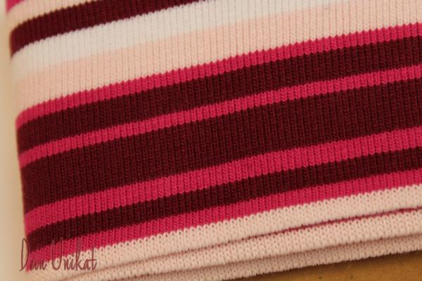 Cuff Bündchen Pink Dunkelrot Rosa