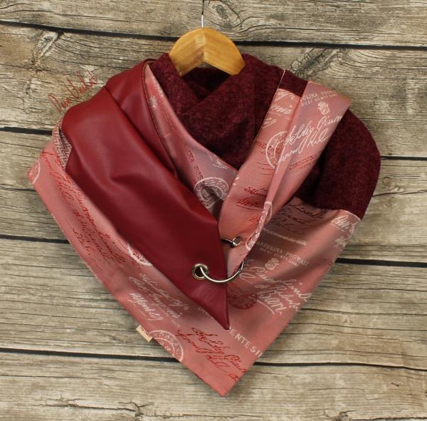 Karabiner Tuch Mustermix Rot