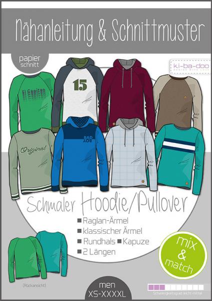 Schnittmuster Herren Mix&Match Sweater/Hoodie ki-ba-doo
