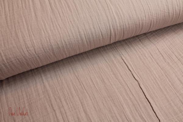 Musselin uni altrosa pastell