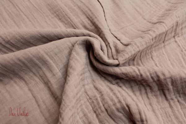 Musselin uni altrosa pastell