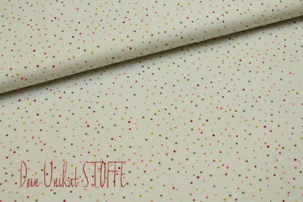 Blusenstoff, Viscose, hellmint mit Pünktchen