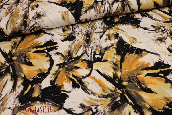 Viskose Jersey Blumen