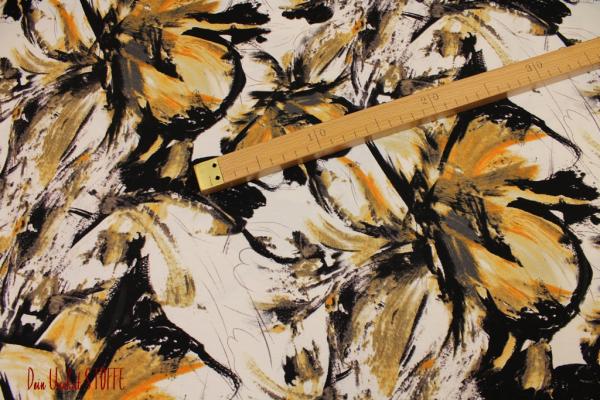 Viskose Jersey Blumen