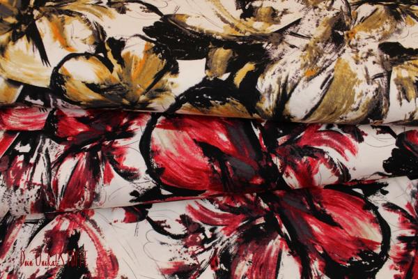 Viskose Jersey Blumen
